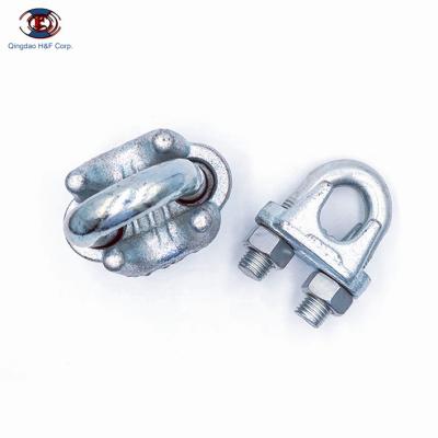 China Securing Wire Rope Rigging Hardware Din 741 Malleable Wire Rope Rigging Clips for sale