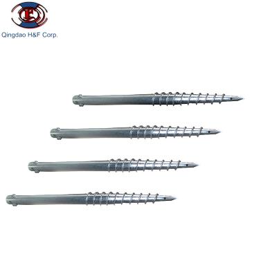 China Steel High Quality Galvanized Component Ground Solar Mounting Screw Anchor Pile For Building Foundation for sale