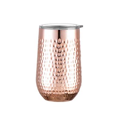 China Durable Shatterproof Stainless Steel 12Oz Wine Glass Insulated Tumbler Splash Proof Metal Mugs Double Wall Mugs For Champagne, Cocktail for sale