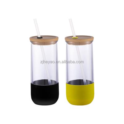 China Sustainable Portable 500ml Kids Drinking AS Plastic Straw Cup School Sports Water Bottle For Kids for sale