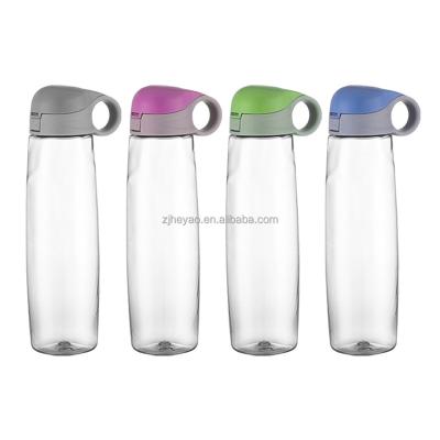 China 800ml Fitness Gym BPA Free Large Plastic Sports Water Bottle Viable With Motivational Time Marker And Removable Strainer for sale