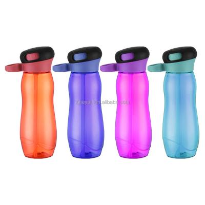 China Custom Logo Clear Sport Plastic Reusable Water Bottle 550ml 900ml Viable Wholesale Unique Promotion Gift With Lid for sale