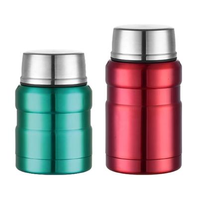 China PORTABLE Spill Proof Double Wall Thermos Food Jar Vacuum Insulated Thermos Lunch Box For Hot Food Stainless Steel Food Container With Lid for sale