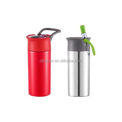 China 300ml 450ml Travel Viable Thermal Water Cup Bottle Insulated Double Wall Stainless Steel Thermos Vacuum Flask Bottle for sale