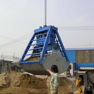 China Truss Bulk Vessels And Port 14cbm 25t Wireless Remote Control Radio Grab Sand Grab Clamshell for sale