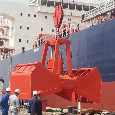 China Bulk Material Handling Custom Strong Electronic Farms Material Motor Hydraulic Grab Bucket For Crane for sale