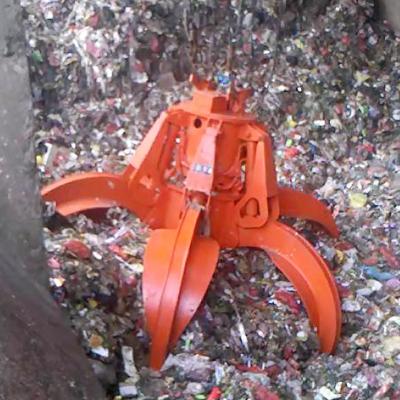 China Farms China Manufacturer Durable Garbage Grab Hydraulic Orange Peel Grab for sale