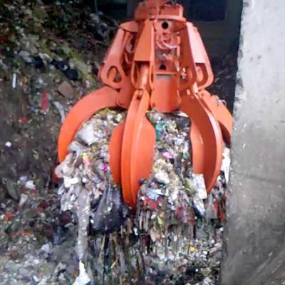 China Cultivates Eco - Friendly Hydraulic Garbage Removal Orange Peel Garbage Grab for sale