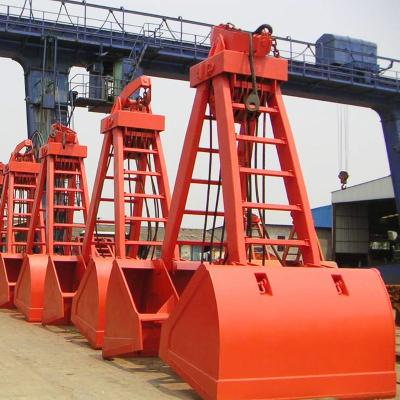 China Wholesale 1t-100t trusses crane four ropes clamshell easy to use grab bucket for ports for sale