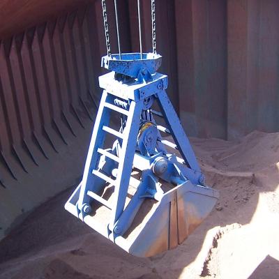 China Different Type Trusses Quality Assurance Customize 30 Liter 4 Four Rope Clamshell Grab Bucket Hoist for sale