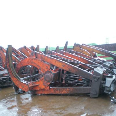 China Farms 4 Ropes Customize Easy To Use Crane Clamshell Timber Bucket Wooden Log Grab Grapple for sale