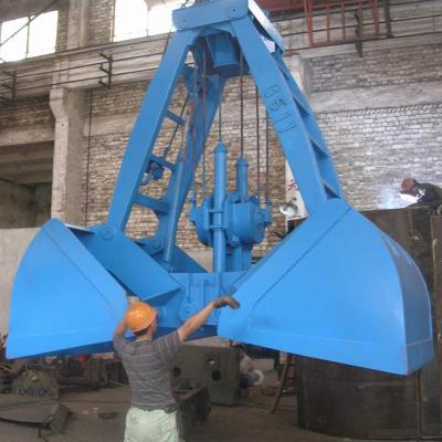 China Trusses Top Janus Custom 10-25 Ton Single Rope Clamshell Bulk Cargo Mechanical Grab For Crane for sale