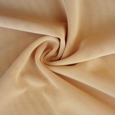 China Stretch Warp Knitted 70D 88% 210D 12% Nylon Spandex Mesh Fabric For Bra Wings for sale