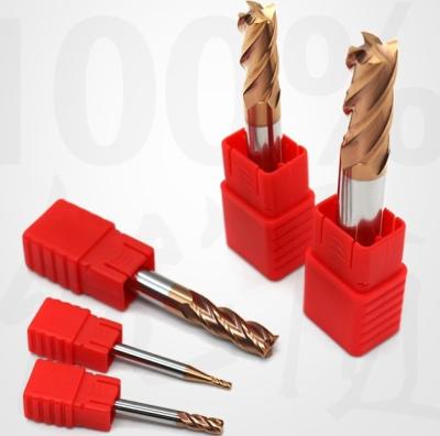 China Solid Carbide 4 Flute Square Steel Cutting End Endmill For Steel D20*45*100*d20 for sale