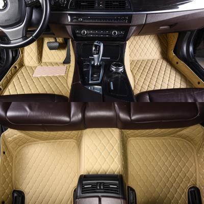 China Waterproof/Easy To Clean High Quality Mat Colorful PU Leather Car Floor And Comfortable Rubber Floor Mats For Cars for sale