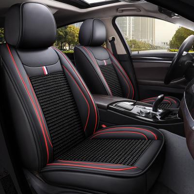 China Easy To Install Free Shipping Designer Fur Universal Luxury PU Leather Luxury Car Seat Cover for sale