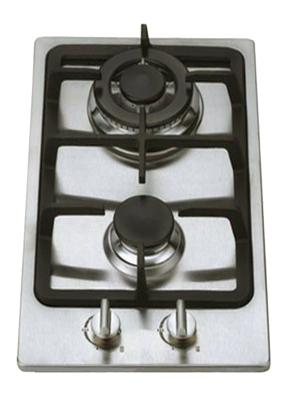 China Stainless Steel 2 Burner Gas Hob Wind Proof , Double Burner Gas Cooker for sale