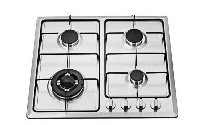 China Kitchen NG / LPG 4 Burner Gas Hob , Stainless Steel 4 Burner Gas Cooktop for sale