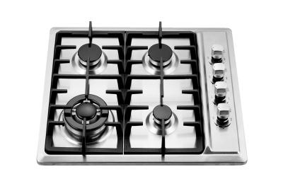 China 4 Burner Gas Hob Stainless Steel , Auto Ignition Gas Hob 580 X 500 Mm for sale