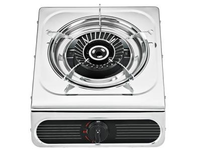 China Stainless Steel Table Top Gas Stove with Electroplating Grill , 1 Burner Gas Stove for sale