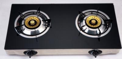 China Electric Ignition Table Top Gas Stove With Tempered Glass Panel for sale