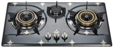 China Auto Ignition Three Burner LPG Gas Hob , 3 Burner Gas Stove In Stainless Steel for sale