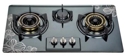 中国 、3つのバーナーのガスCooktop 710*400mmステンレス鋼の3つのバーナーのガスの歯切り工具で造られるの台所用品 販売のため