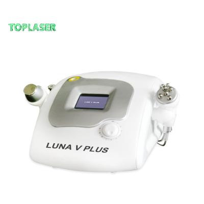 China Mini face lift cavitation face and body massager machine Luna V style for sale