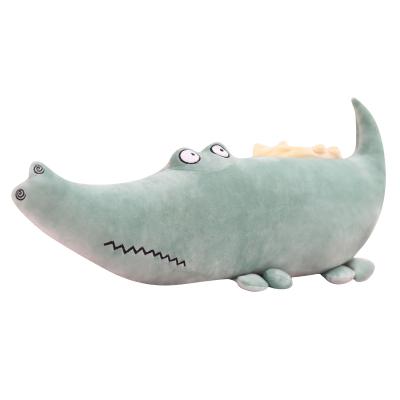 China Lovely Anti-static New Design Crocodile Plush Toy Bed Pillow Size for sale