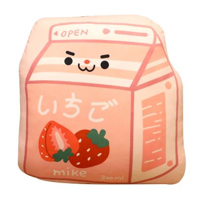 China Japanese and Korean Toy Sofa Plush Cat Food Series Strawberry Kawaii Style Pillow Anti-static Decorative Cushion for sale