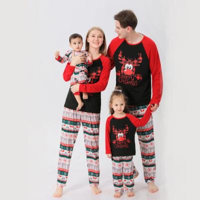 China Hot Selling High Quality QUICK DRY Custom Printing Wholesale Christmas Family Pajamas for sale