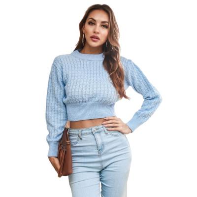 China Custom Anti-Wrinkle Anti-Wrinkle Anti-Shrink Crop Anti-Pilling Sweater Women Breathable Sweater for sale