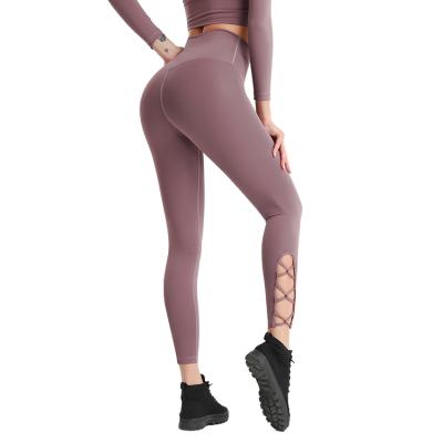 China Women's Breathable Plus Size Sports Yoga Leggings Fitness Wear Waisted Workout Yoga Pants Custom Active Gym Leggings Top for sale