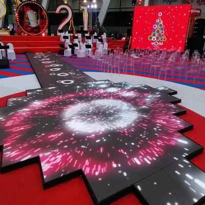 China Outdoor P4.81 Dance Floor Full Color Interactive Led Screen For Nightclub Disco Bar KTV for sale