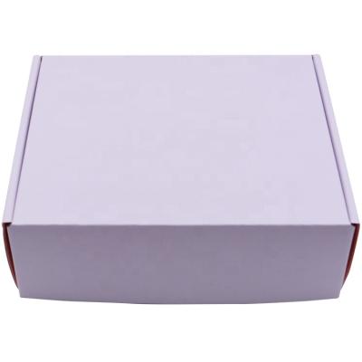 China Handmade Custom Printed Corrugated Cardboard Blank Cardboard Packaging Box White Paper Box for sale