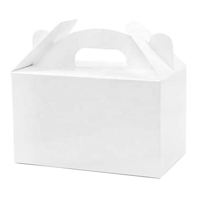 China Wholesale Recyclable Custom White Cardboard Hand Held White Pastry Box Packaging Candy Packaging Boxes for sale