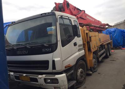 Cina Camion giallo della pompa per calcestruzzo della seconda mano di Putzmeister 42m con il telaio di Isuzu in vendita