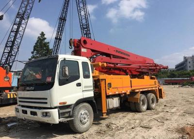 China Putzmeister 46m Gebruikte de Chassis Originele Verf van ISUZU van de Concrete Pompvrachtwagen Te koop