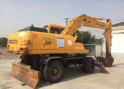 China Hyundai 220 utilizó el excavador de la rueda con la original del peso 21800kg hecha en Corea en venta