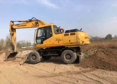 China Weight 21800kg Used Wheel Excavator Hyundai 210 Construction Machine for sale