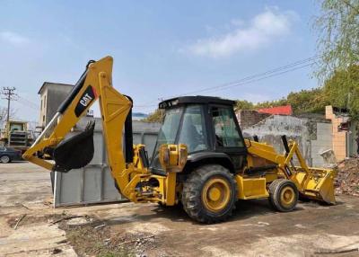 China Cargador usado amarillo de la retroexcavadora del gato 420f/cargador del buey de la resbalón en precio barato en venta en venta