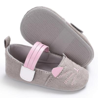 China Wholesale Fashional Trend Itec Casual Cute Cartoon Cat Design Soft Unique Newborn Babies Toddler Girls Shoes for sale