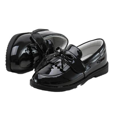 China Wholesale Leather Dress Black Tassel Girls Fashion Trend Kids Student Back To School Kids Shoes for sale