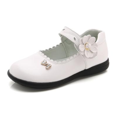 China Wholesale Toddler Floral Flat Non-slip Non-slip Fashion Trend KD9010 Fashion Classic School Girls Leather Shoe Girls Casual Shoes for sale