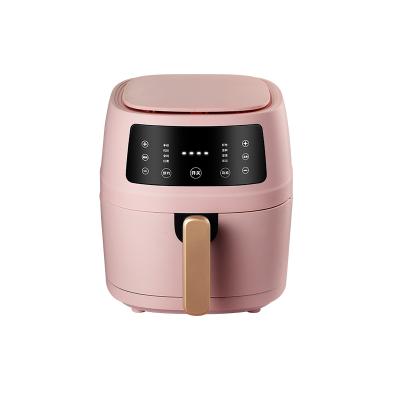 China 2021 Household Air Fryer 7 in 1 Electric Full Color Pink Multifunctional Air Insect Fryer Digital Pot Air Fryer for sale