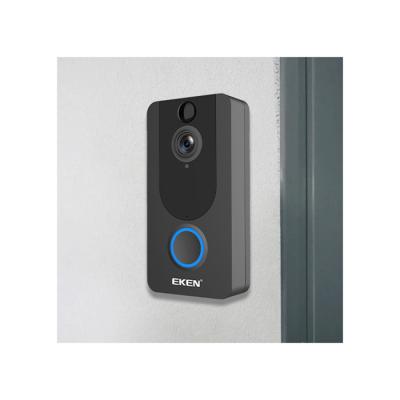 China Modern Video WIFI Ring Doorbell Wireless Intercom Doorbell Home Security Voice Two Way Video Door Bell for sale