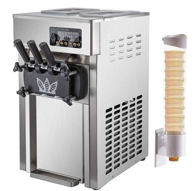 China Snack factory drinkable ice cream making machine 3 flavors soft serve ice cream machine for sale for sale