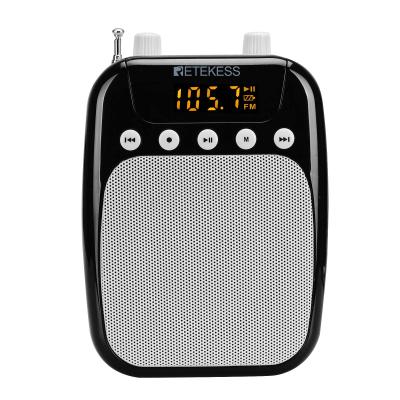 China Digital FM player with USB/TF AUX card socket. inside and the Mic Loudspeaker Voice Amplifier Retekess TR623 1800mAh for sale