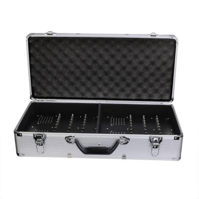 China Silver Portable 64 Slots Charging Case TT006 Storage Box for Retekess T130 T131 TT106 Wireless Tour Guide System for sale