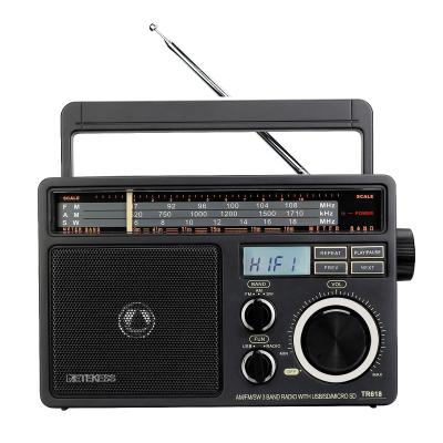 China PORTABLE Elderly Senior Radio For The Elderly With FM AM Switch 3 BAND USB TF SD Slot Retekess TR618 for sale